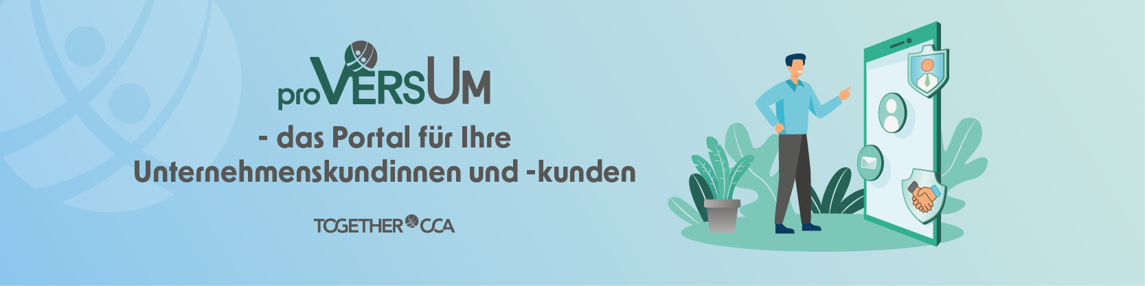 proVersUm Portal für Unternehmenskunden