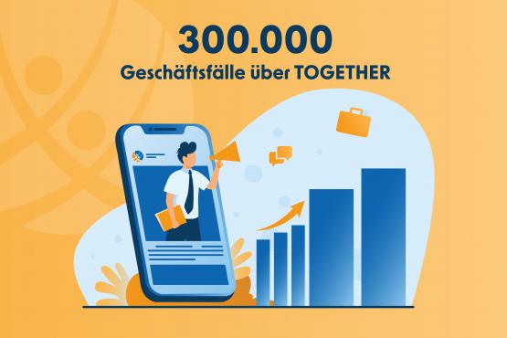 300.000 Geschäftsfälle